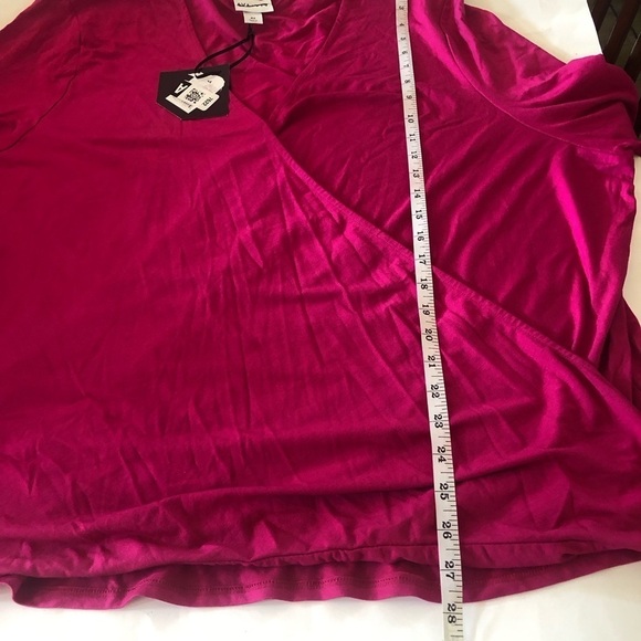 Ava & Viv Woman’s Modal Blend Wrap V-Neck Long Sleeves Shirt Plus Size 4X - Picture 11 of 12